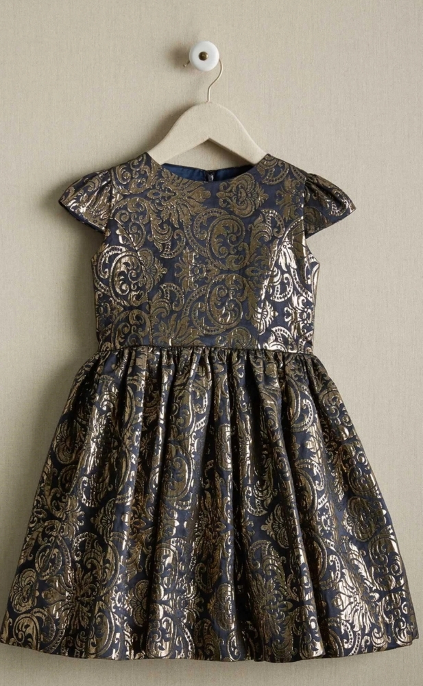 Chasing fireflies gold brocade dress 4, 7, 8, 10, 12